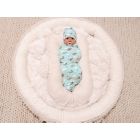 Alternate image 1 for Bellabu Bear Vintage Airplane Swaddle and Beanie Set in Blue