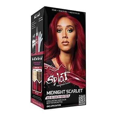 Splat® Rebellious Colors Bleach Free Semi-Permanent Hair Color Kit in  Midnight Scarlet | Bed Bath & Beyond