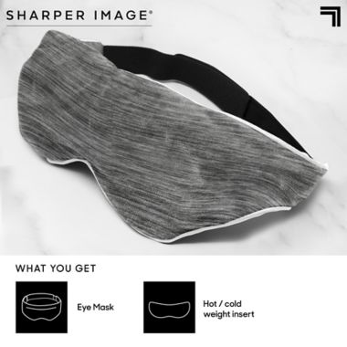 Sharper Image&reg; Weighted Comfort Eye Mask in Grey. View a larger version of this product image.
