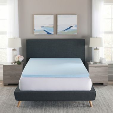 BodiPEDIC&trade; 2" Cooling Gel Memory Foam Mattress Topper. View a larger version of this product image.
