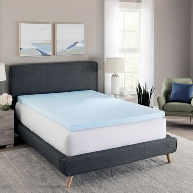 BodiPEDIC&trade; 3" Cooling Gel Memory Foam Mattress Topper. View a larger version of this product image.