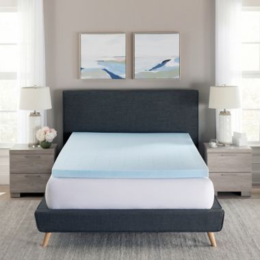 BodiPEDIC&trade; 4" Cooling Gel Memory Foam Mattress Topper. View a larger version of this product image.