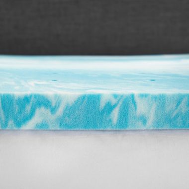 BodiPEDIC&trade; 2" Cooling Gel Swirl Memory Foam Mattress Topper. View a larger version of this product image.
