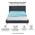 Alternate image 2 for BodiPEDIC&trade; 3" Cooling Gel Swirl Memory Foam Mattress Topper