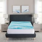 Alternate image 3 for BodiPEDIC&trade; 3" Cooling Gel Swirl Memory Foam Mattress Topper