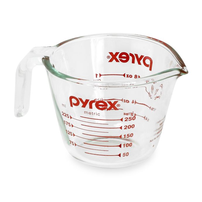 mini glass measuring cup with spout