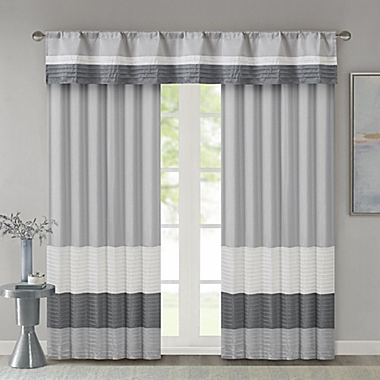 Madison Park Amherst Window Curtain Panel and Valance. View a larger version of this product image.