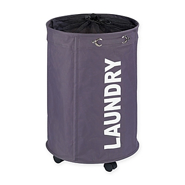 Wenko Rondo Laundry Bin in Grey. View a larger version of this product image.