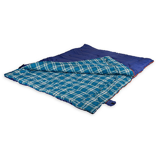 Alternate image 1 for Stansport® 2-Person Convertible Sleeping Bag in Blue