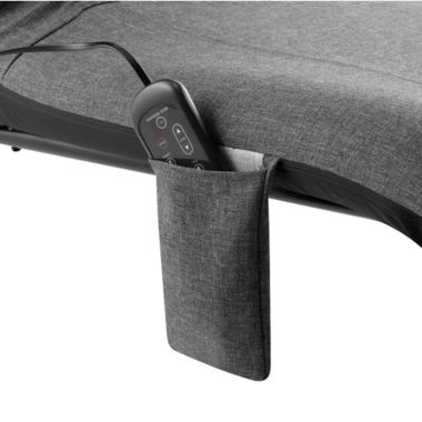 HoMedics&reg; Shiatsu Recline Massaging Chaise Lounger in Grey. View a larger version of this product image.