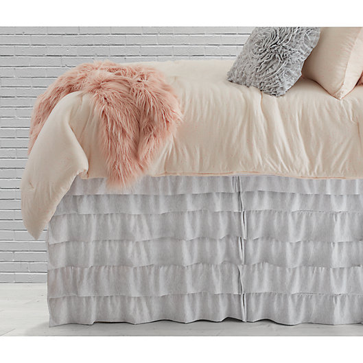 Solid Ruffled Bed Twin Xl Skirt In, Twin Bed Skirts At Bed Bath And Beyond