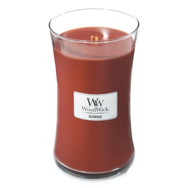 WoodWick&reg; Redwood 21.5 oz. Hourglass Candle. View a larger version of this product image.