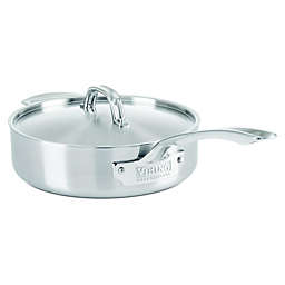 Viking&reg; Professional 3.4 qt. 5-Ply Stainless Steel Covered Saute Pan