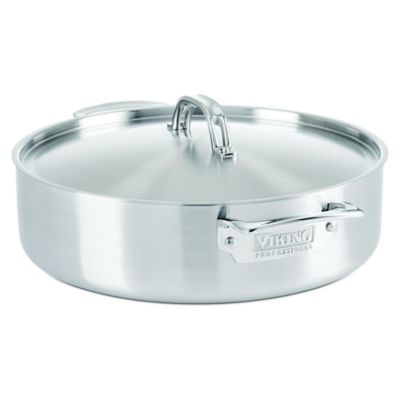 QUTTINHOTEL STAINLESS STEEL INDUCTION Casserole Round With Lid 28CM/6.5L/8mm 