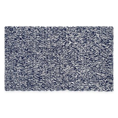 navy bath rug