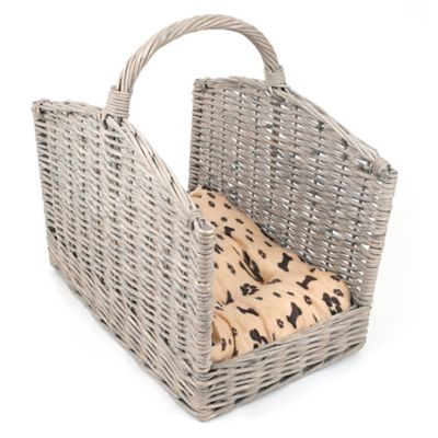 wicker pet bed