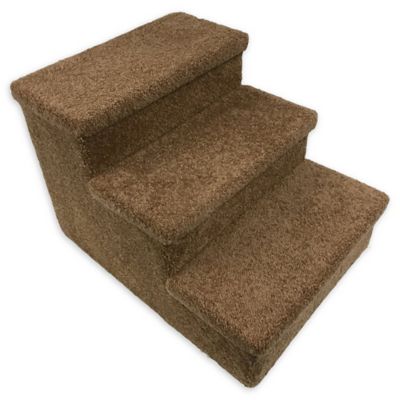 Holds Up to 150 LBS Penn-Plax 3-Step Carpeted Pet Stairs Great for Cats & Dogs