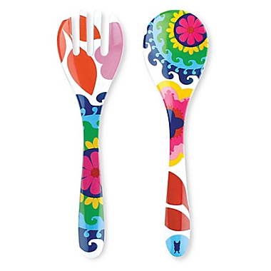 French Bull&reg; Sus Multicolor Salad Servers (Set of 2). View a larger version of this product image.