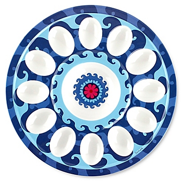 French Bull&reg; Sus Multicolor Egg Platter. View a larger version of this product image.