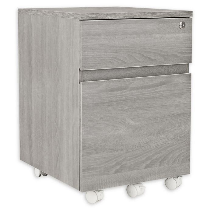 Techni Mobili 2 Drawer Filing Cabinet In Grey Bed Bath And