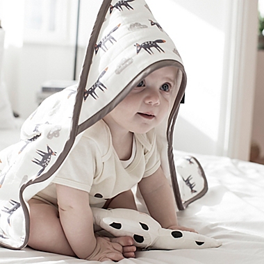 Double-Sided Little Zoro Hooded Muslin Towel. View a larger version of this product image.