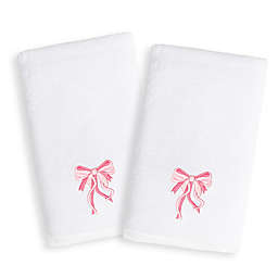 Linum Home Textiles Kids Bow Terry Hand Towels (Set of 2)