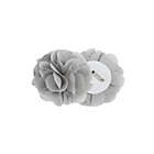 Alternate image 7 for Madison Park Rosette Floral Cuff 84-Inch Twist Tab Window Curtain Panel in Grey (Single)