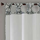 Alternate image 3 for Madison Park Yvette Paisley Printed 63-Inch Twist Tab Window Curtain Panel in Grey (Single)
