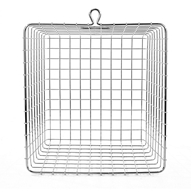Spectrum&trade; Medium Storage Basket in Chrome. View a larger version of this product image.