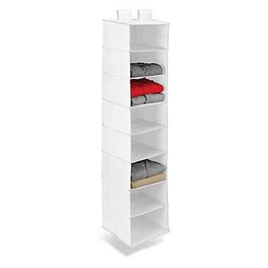 Honey-Can-Do&reg; 8-Shelf Hanging Closet Organizer in White. View a larger version of this product image.