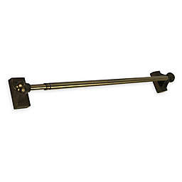 Versailles Home Fashions Magnetic 15 to 28-Inch Adjustable Curtain Rod in Antique Brass