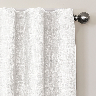 Quinn 84-Inch 100% Blackout Insulated Rod Pocket/Back Tab Curtain Panel in White (Single). View a larger version of this product image.