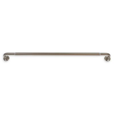 Versailles Home Fashions 28 to 48-Inch Adjustable Wraparound Curtain Rod in Brushed Nickel