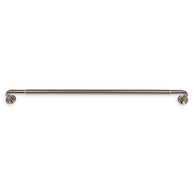 Versailles Home Fashions 28 to 48-Inch Adjustable Wraparound Curtain Rod in Brushed Nickel. View a larger version of this product image.