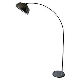 Fangio Lighting Arched Floor Lamp with Swivel Head in Chrome
