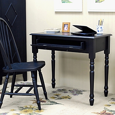 Carolina Chair & Table Company Cottage Bella Desk in Antique Black. View a larger version of this product image.