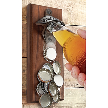 Refinery Magnetic Bottle Opener in Brown. View a larger version of this product image.