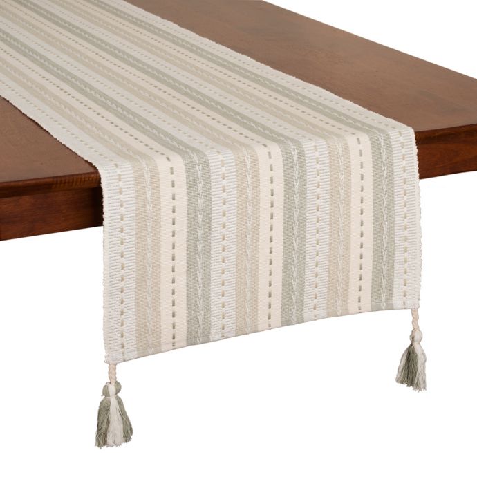 Shimmer Stripe Table Runner Bed Bath and Beyond Canada