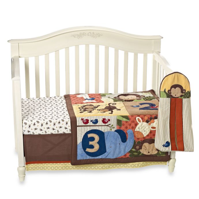 Kidsline Jungle 1 2 3 8 Piece Crib Bedding Set And Accessories