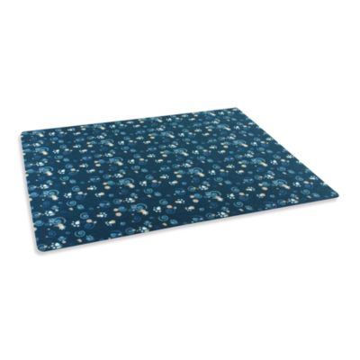 Drymate® Small Cat Litter Box Mat with Dark Blue PawCasso ...