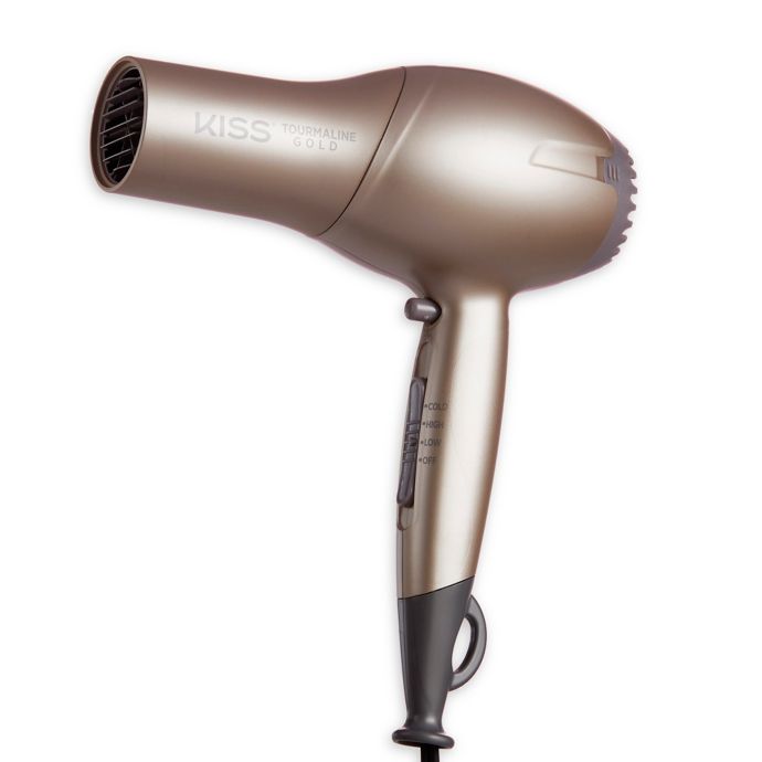 Kiss Tourmaline Gold Edition Hair Dryer In Gold Bed Bath Beyond