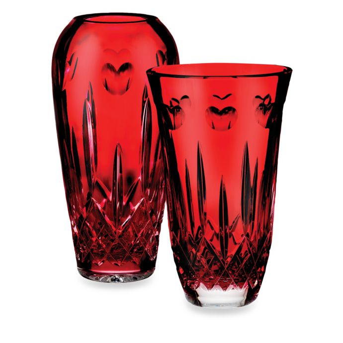 Waterford I Love Lismore Red Vases Bed Bath Beyond