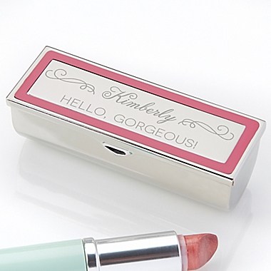 Makeup Motto Engraved Lipstick Case. View a larger version of this product image.