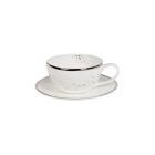 Alternate image 0 for Olivia &amp; Oliver&trade; Harper Splatter Platinum Cup and Saucer