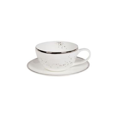 Olivia &amp; Oliver&trade; Harper Splatter Platinum Cup and Saucer. View a larger version of this product image.