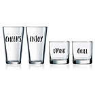 Alternate image 0 for Novelty Word Glassware Collection