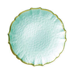 viva by VIETRI Pastel Glass Salad Plate in Aqua