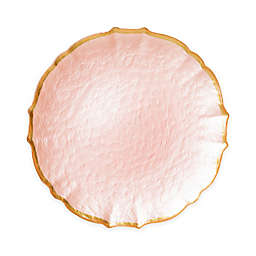viva by VIETRI Pastel Glass Salad Plate in Pink