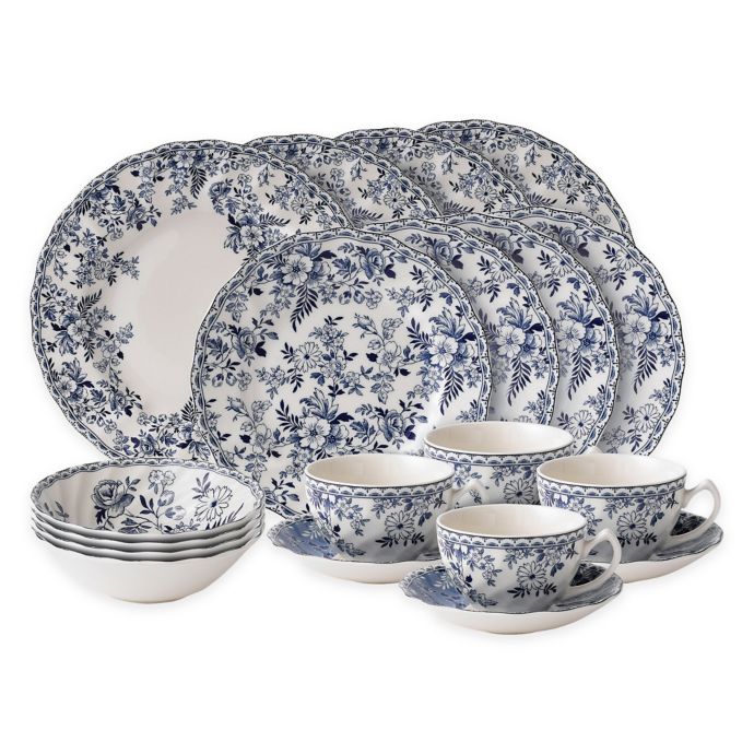 Johnson Brothers Devon Cottage 20 Piece Dinnerware Set Bed Bath