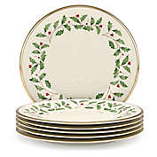 Lenox&reg; Holiday&reg; Dinner Plates in Red/Green (Set of 6)